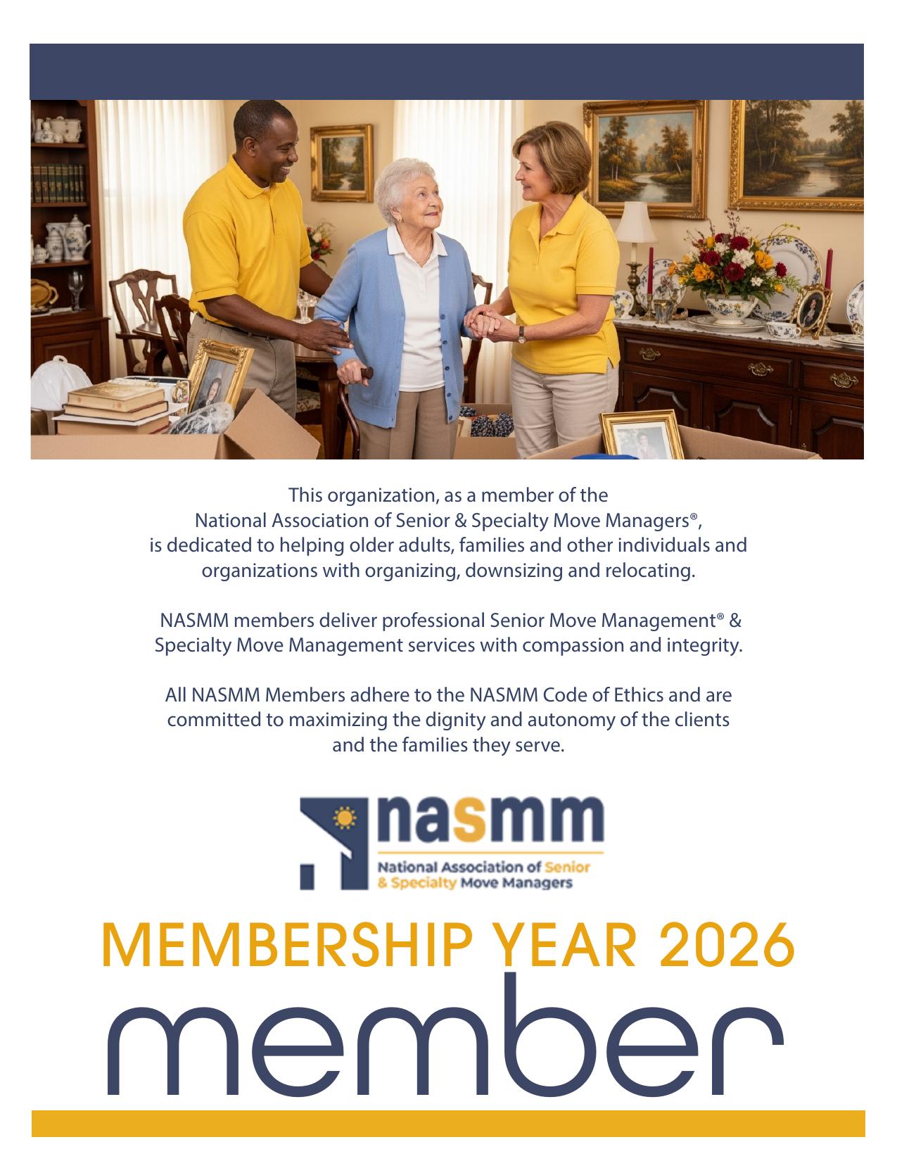 2026 NASMM Membership Certificate for Tina Leger